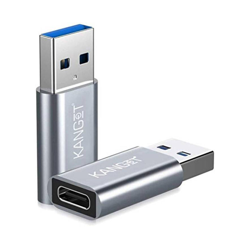 USB Type C Female to USB Male Adapter with Standard USB 3.1 Interface (5 Gbps) (Silver)