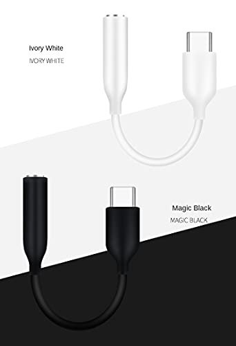 Type C to 3.5 mm Audio Jack Connector for Car Audio Headphone Converter Cable Stereo Jack Adapter Compatible with iPhone 15 Other Type C Phones
