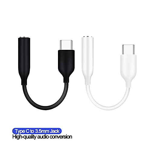 Type C to 3.5 mm Audio Jack Connector for Car Audio Headphone Converter Cable Stereo Jack Adapter Compatible with iPhone 15 Other Type C Phones