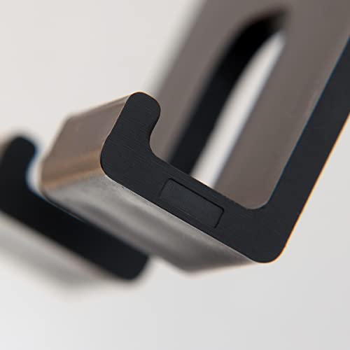 Kanget 2 in 1 Smart Phone Stand Multi Angle, iPhone Stand: Desktop Stand Holder Dock for All Smartphones and Tablets of Any Size (Black) (Double Hold)