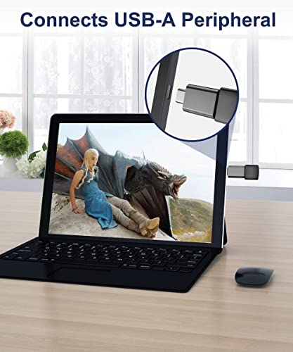 Type C Female to USB Male OTG Adapter, Thunderbolt 3 to USB Female OTG Adapter Type C to USB Connector Compatible with All Type C Devices