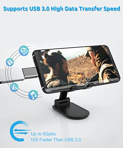 Type C to USB Adapter, Thunderbolt 3 to USB Female Adapter OTG for MacBook Pro, Air, Surface, Go and More Type-C Devices (Pack of 2)