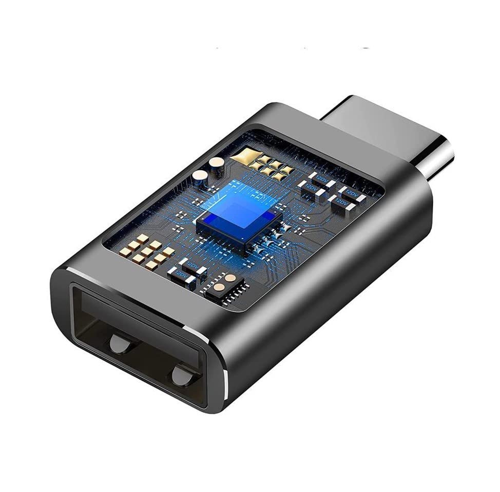 Type C Female to USB Male OTG Adapter, Thunderbolt 3 to USB Female OTG Adapter Type C to USB Connector Compatible with All Type C Devices