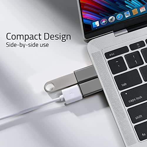 Type C Female to USB Male OTG Adapter, Thunderbolt 3 to USB Female OTG Adapter Type C to USB Connector Compatible with All Type C Devices