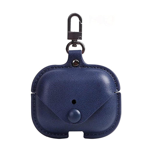 AirPods Pro/Pro2 Camouflage Leather Case Cover with Shockproof Protection & Loss Prevention Clip (Army Blue)