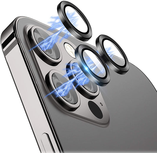 Camera Lens Protector Compatible with Apple iPhone 11 Pro / 11 Pro Max / 12 Pro – Black