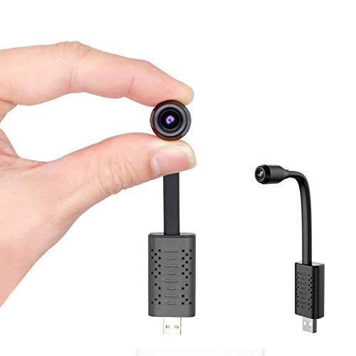 4K Ultra HD WiFi Mini Spy USB Camera – Wide Angle, Remote Access, Motion Detection, Night Vision, IP Camera for Home & Office Security