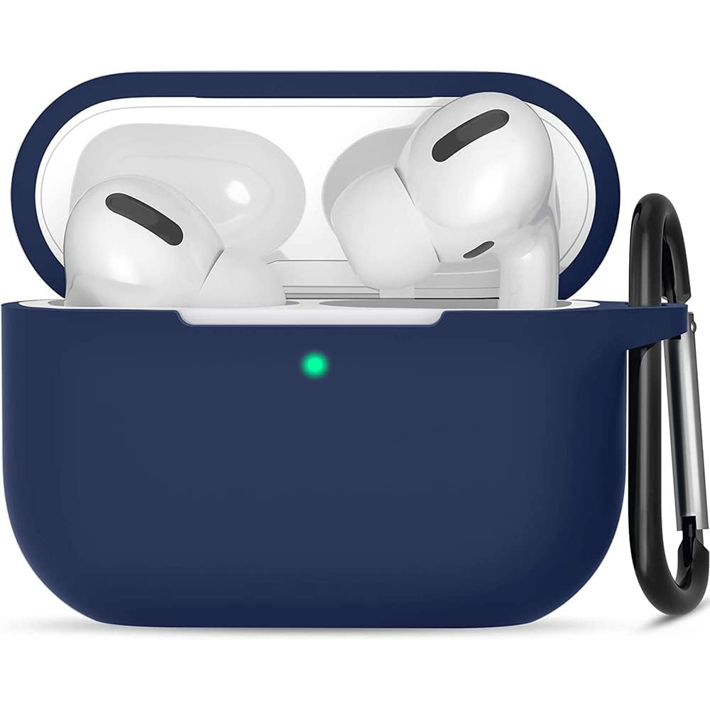 Airpods Pro 2nd Generation Case Cover 2022, Soft Silicone Skin Cover Shock-Absorbing Protective Case with Keychain for New Apple Airpods Pro Case [Front LED Visible]