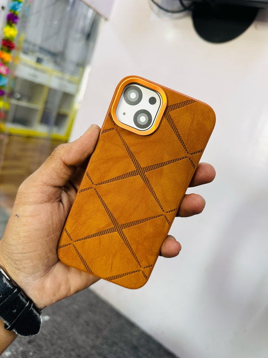 Luxury Fabric Pattern iPhone Case – Available for iPhone 13/14/14 Pro/15/15 Pro – Stylish Grip & MagSafe Compatible