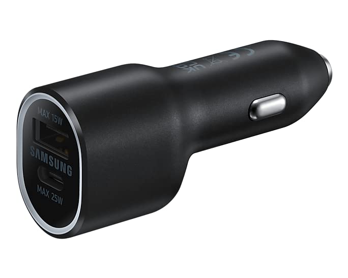 Samsung 45W & 15W Dual Port Car Charger | Super Fast Charging for Samsung & More
