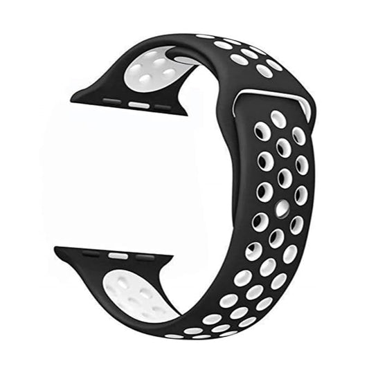 Sport Band Compatible with Apple Watch – Black and White