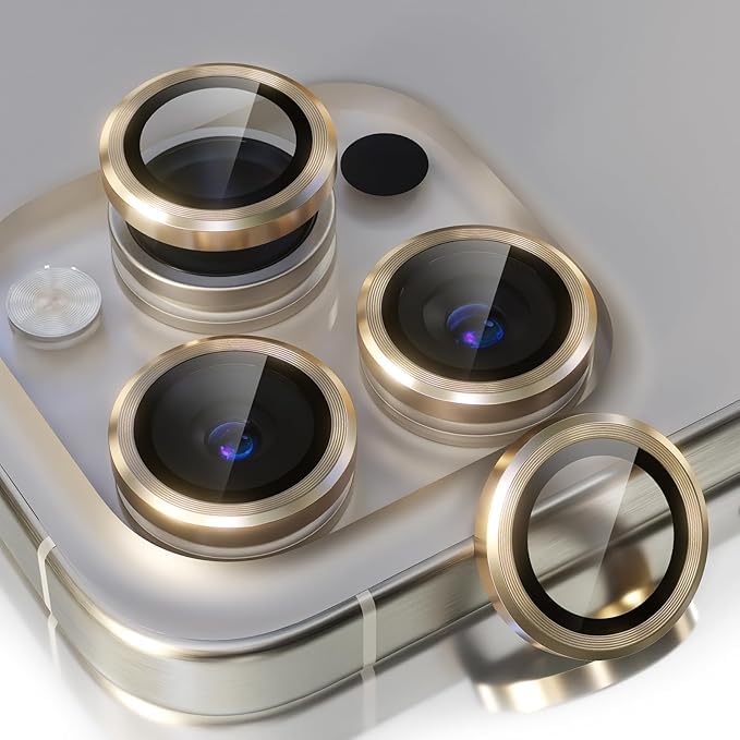 Camera Lens Protector for iPhone 15 Pro / 15 Pro Max (GOLD)