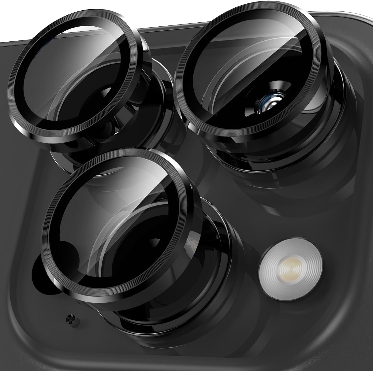 iPhone 14 Pro Camera Lens Protector - Compatible with iPhone 14 Pro/14 Pro Max | Black