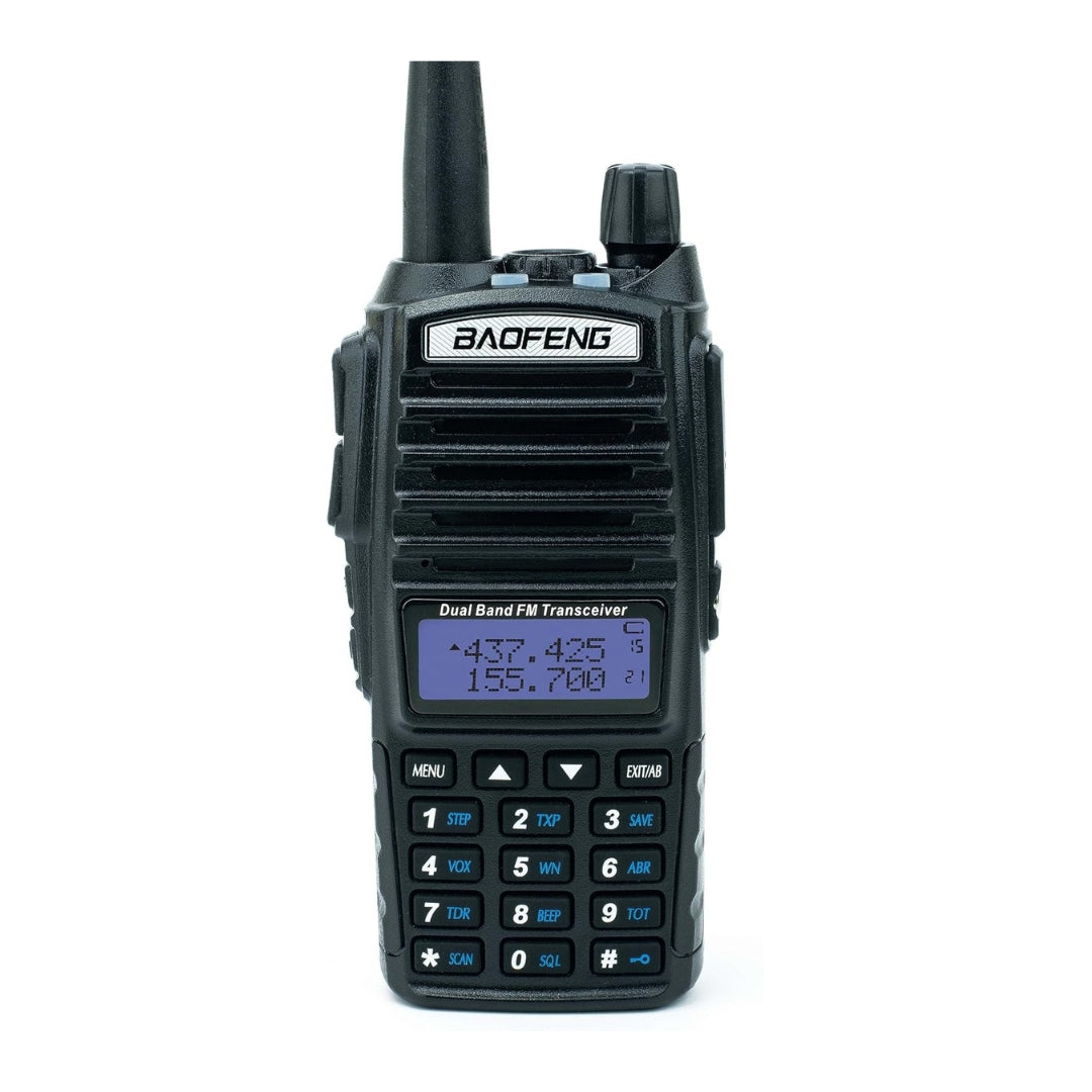 Kanget UV-82C Dual-Band 136-174/400-520 MHz FM Ham Two-Way Radio, Transceiver, HT with Battery, Earpiece, Antenna, Charger