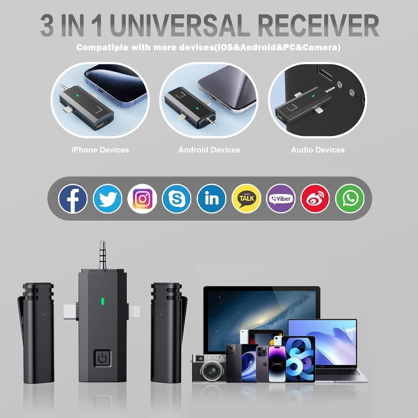 Capture Every Word: Portable Lavalier Mic System for Creators