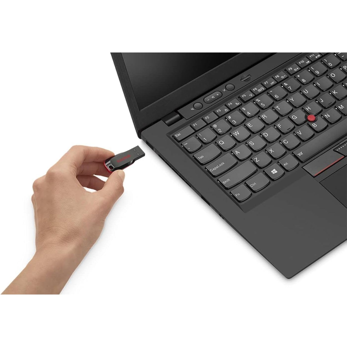 SanDisk Cruzer Blade 64GB, USB 2.0, Flash drive, Pendrive, Red