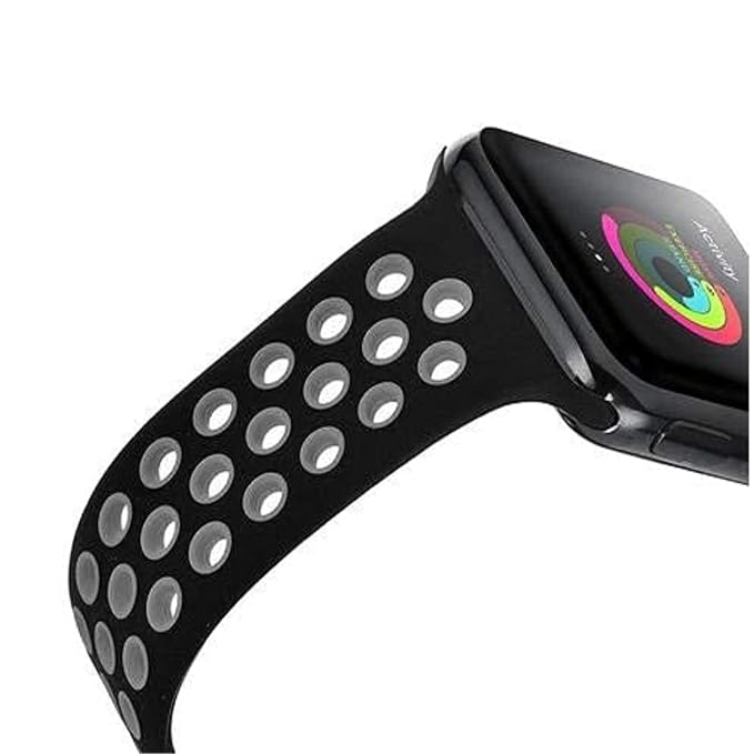 Sport Band Compatible with Apple Watch – Black and White