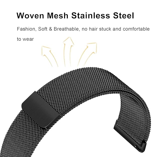 Kanget 20mm Metal Chain Strap with Magnetic Buckle