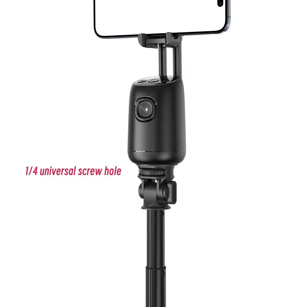 P05 Auto Face Tracking Gimbal AI-Powered 360° Smart Stabilizer with Gesture Control Selfie Gimbal with Detachable Remote for Vlogging,Phootoshing, Live & Video Recording