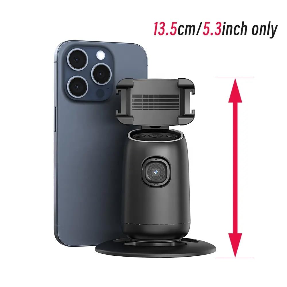 P05 Auto Face Tracking Gimbal AI-Powered 360° Smart Stabilizer with Gesture Control Selfie Gimbal with Detachable Remote for Vlogging,Phootoshing, Live & Video Recording