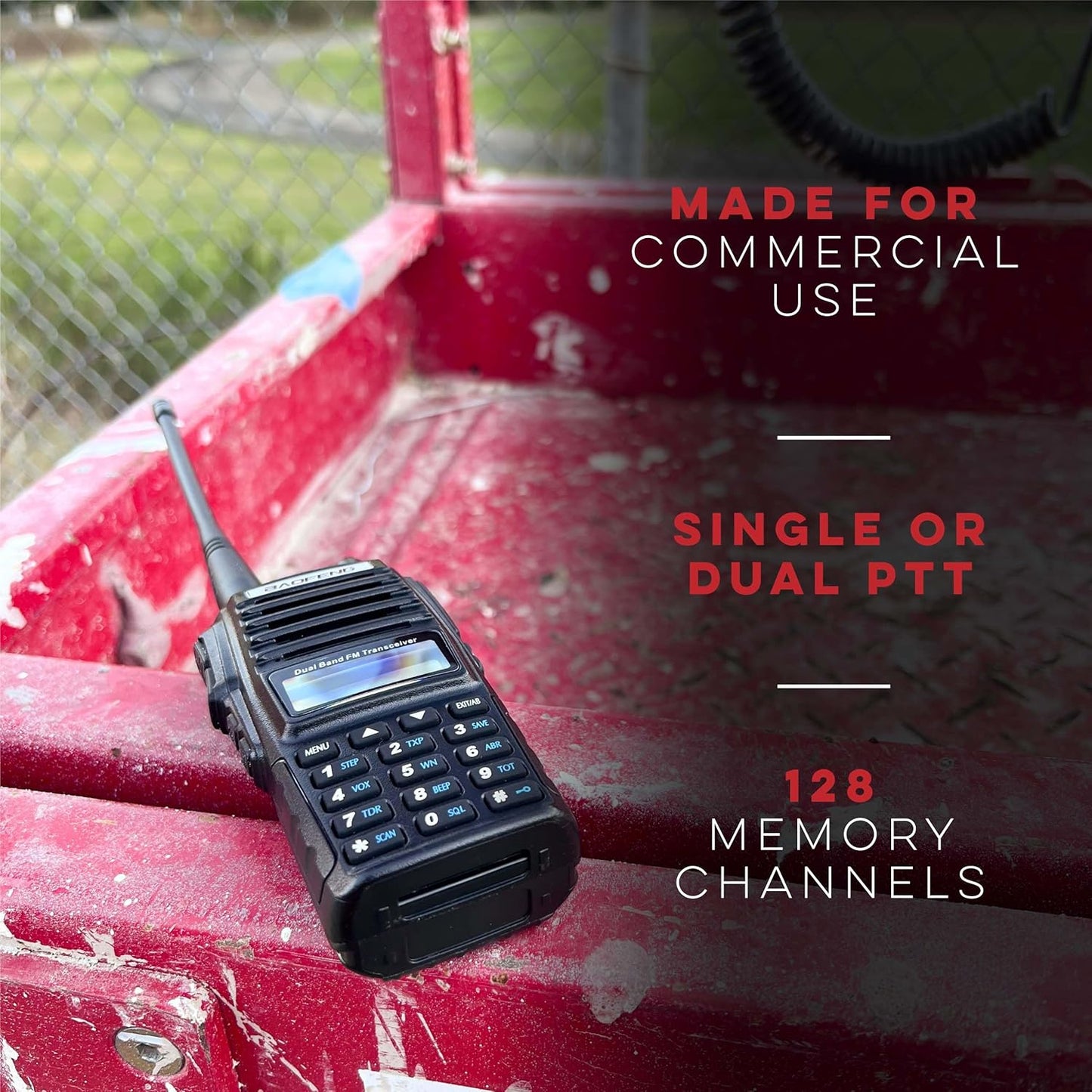 Kanget UV-82C Dual-Band 136-174/400-520 MHz FM Ham Two-Way Radio, Transceiver, HT with Battery, Earpiece, Antenna, Charger