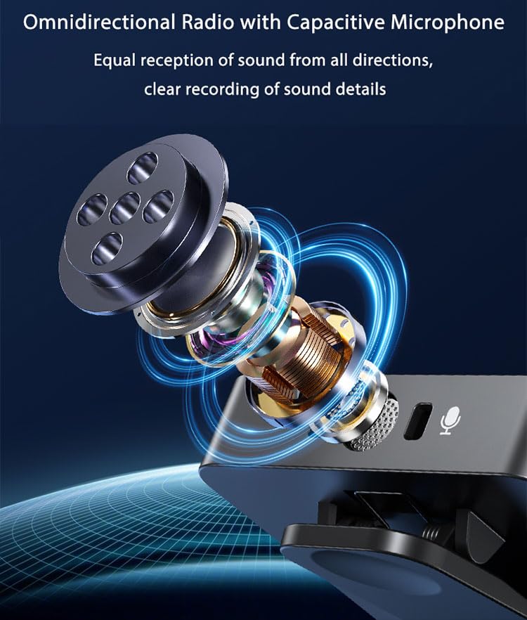 Professional Wireless Mic Kit with Furry Windshields – Ideal for Vlogging, Interviews & Streaming