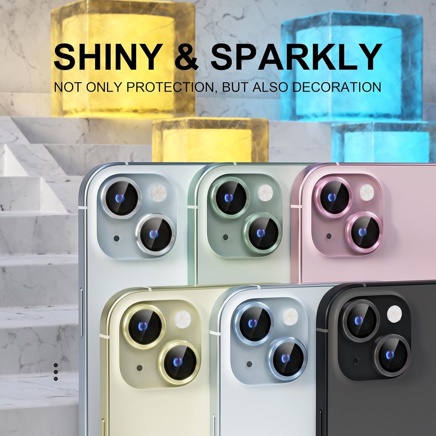 Compatible Camera Lens Protector for iPhone 15 / iPhone 15 Plus