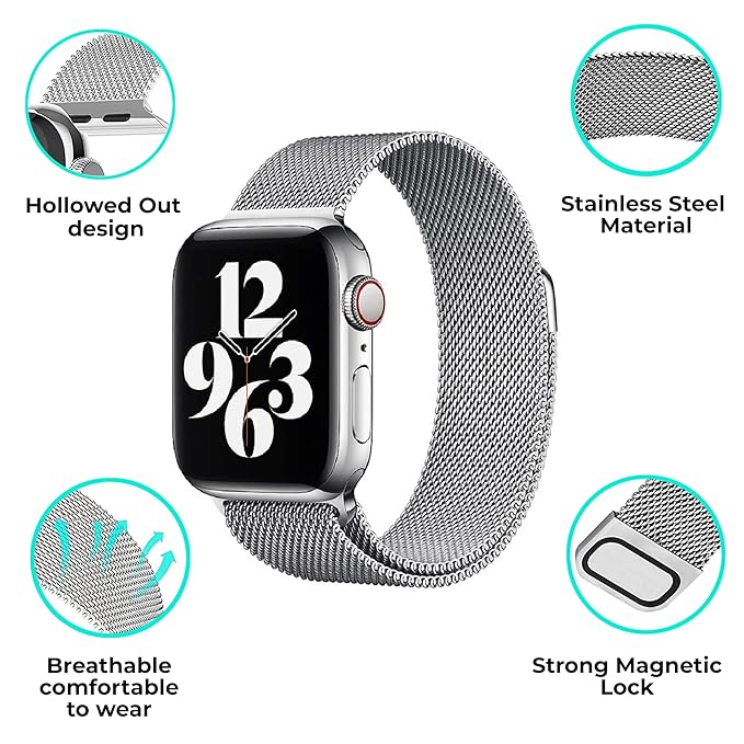 Milanese Loop Stainless Steel Band for Apple Watch