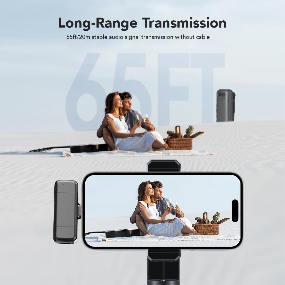 Wireless Lavalier Microphone Set with Charging Case – Crystal-Clear Audio for Content Creators