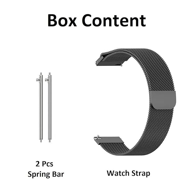 Kanget 20mm Metal Chain Strap with Magnetic Buckle