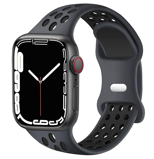 Sport Band Compatible with Apple Watch – Black and White