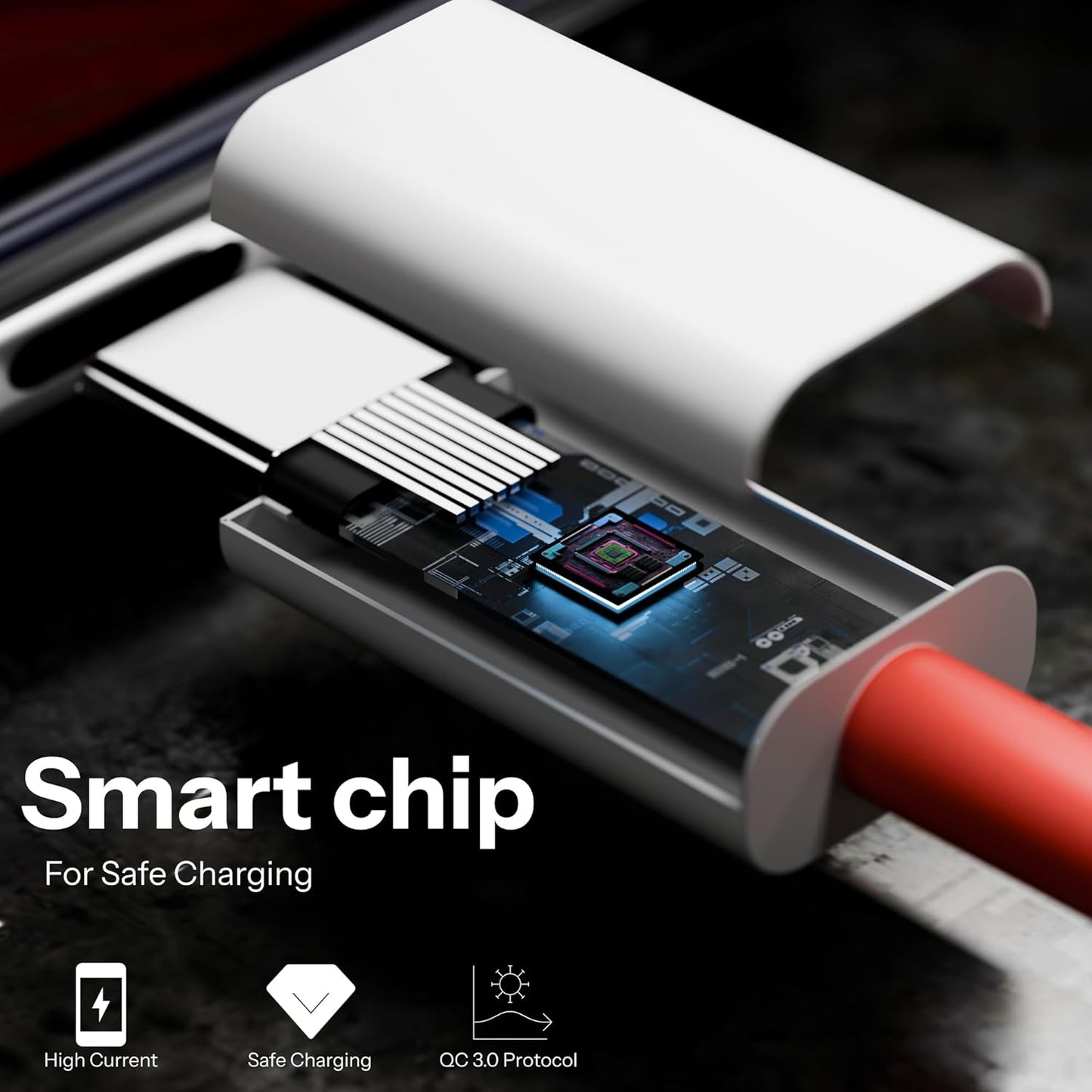 Oppo Original 80W SuperVOOC Fast Charger Adapter with USB to Type-C Cable | Compatible with Oppo Reno 10, Reno 11, Reno 11 Pro, Reno 8, F23, A79, A59, F21, A18, Reno 8T | 6-Month Warranty Included
