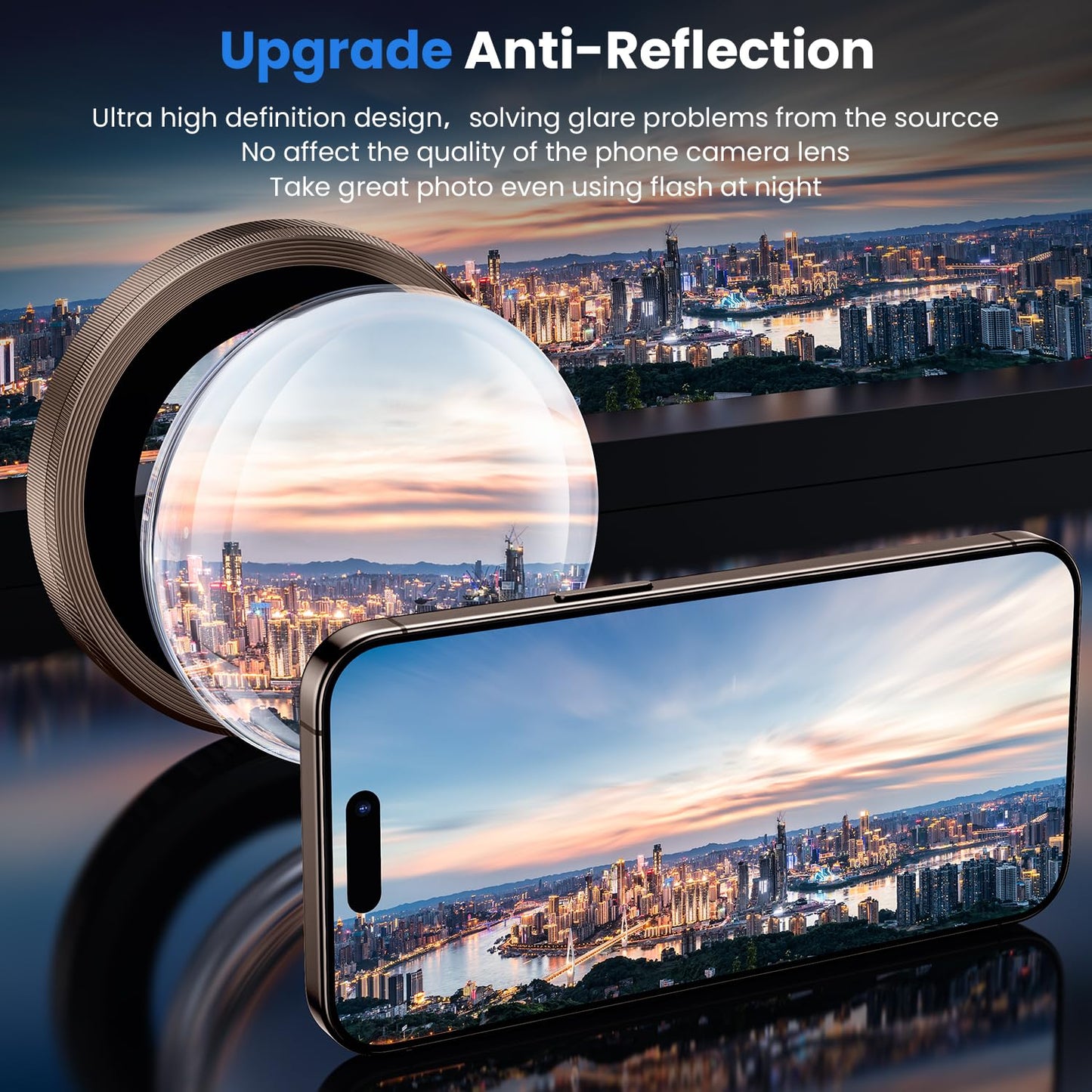 iPhone 16 Pro Max/iPhone 16 Pro Camera Protection - 9H Hardness Scratch-Resistant Bubble-Free HD Tempered Camera Metal Glass Tempered Glass Screen Protector Film Mobile Phone Case Friendly