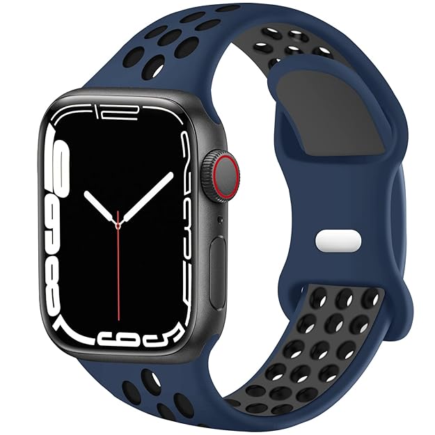 Sport Band Compatible with Apple Watch – Black and White