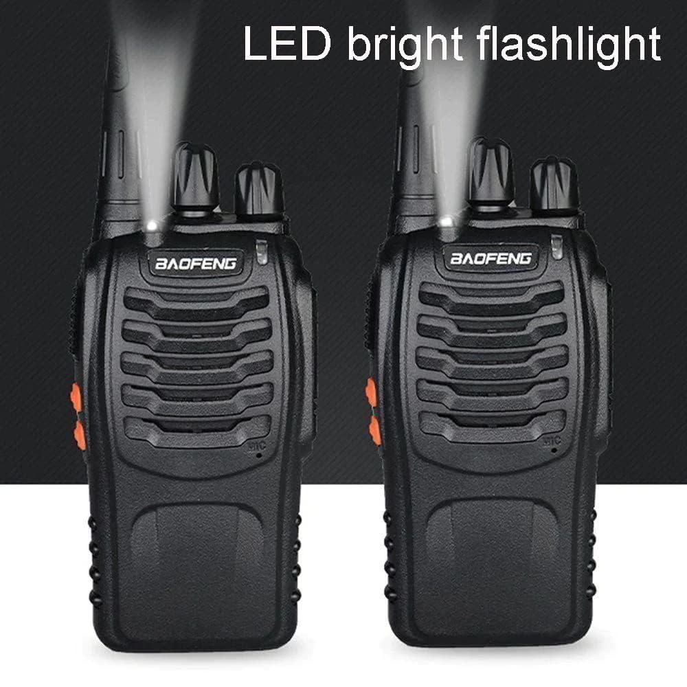 BAOFENG 4 Pack Long Range Walkie Talkies – Rechargeable Two-Way Radios with Charging Base – UHF Handheld Communication Devices
