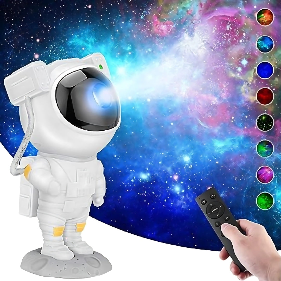 Astronaut Galaxy Projector with Remote Control – 360° Adjustable Timer Night Light for Kids & Adults | Nebula Night Lamp for Bedroom, Gaming Room, Home, and Party Decor