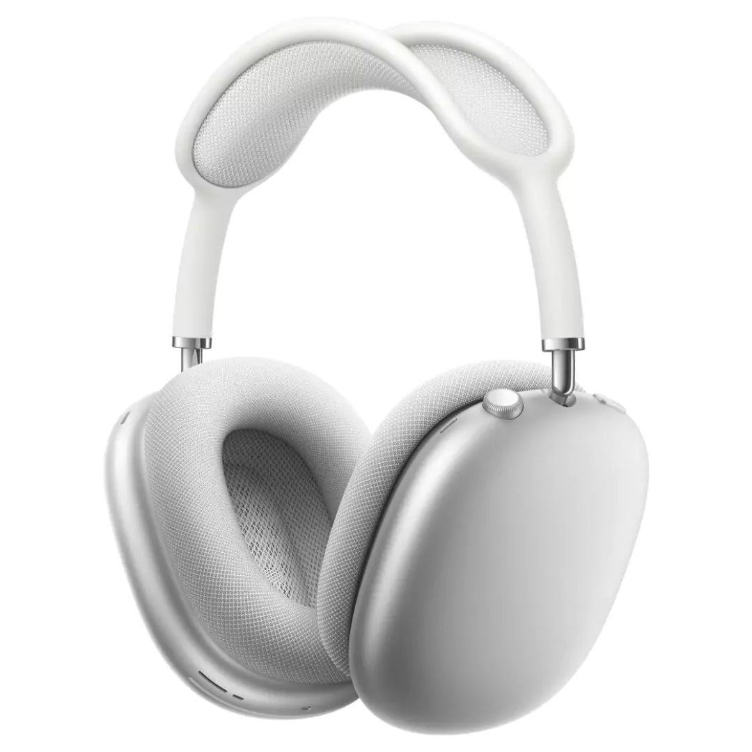 KANGET Air Pods Wireless Over-Ear Headphones, Advanced Active Noise Cancellation, Transparency Mode, Personalized Spatial Audio, USB-C Charging, Bluetooth Headphones for iPhone - Silver