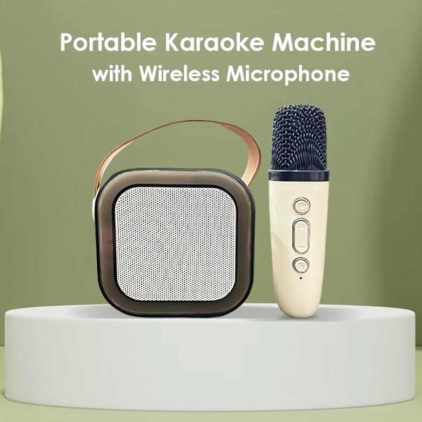 Portable Bluetooth Karaoke Machine for Kids & Adults | Mini Karaoke Speaker with Wireless Microphone & Dynamic Lights | Ideal Birthday Gift for Home KTV, Outdoor, Travel | Multicolor Fun!