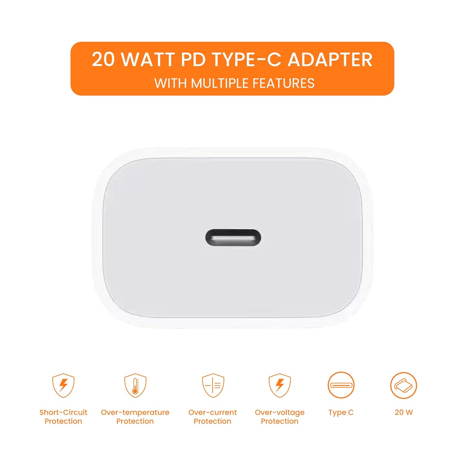 iPhone Original 20W Charger Type C Fast Charging Adapter for