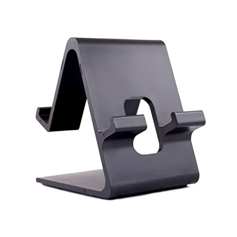 2 in 1 Multi-Angle Smartphone Stand & Tablet Holder – Adjustable Desktop Dock for All Sizes, Black